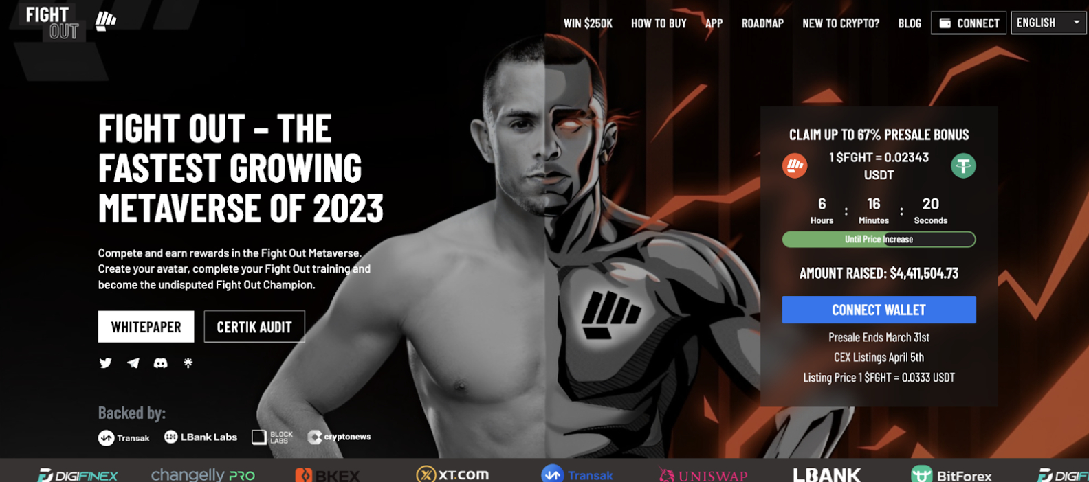 Fight Out Play-to-Earn Project Introduces Huge 5% Referral Program – Raises $4.4 Million From Eager Presale Investors