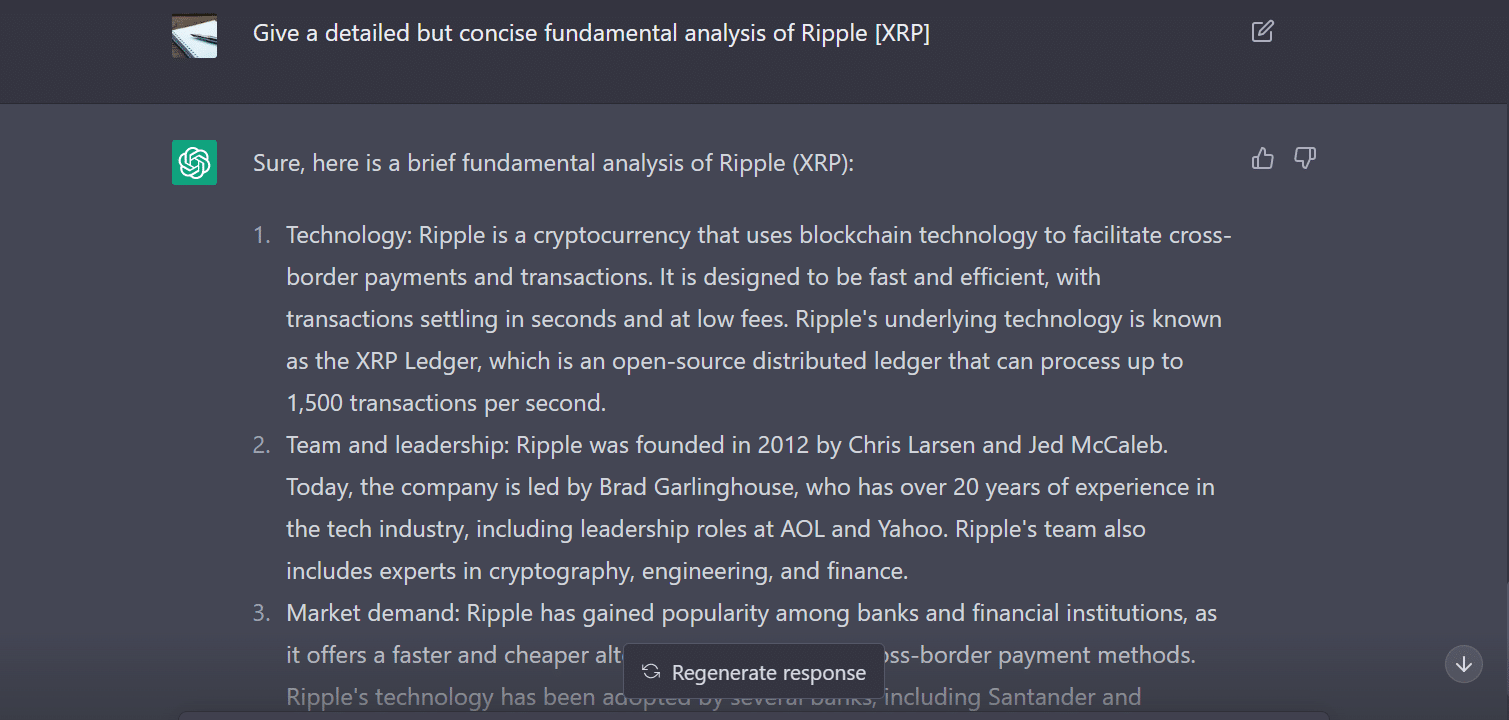 I asked ChatGPT XRP’s price prediction – “Coin could hit $1.5 or $10K by…”