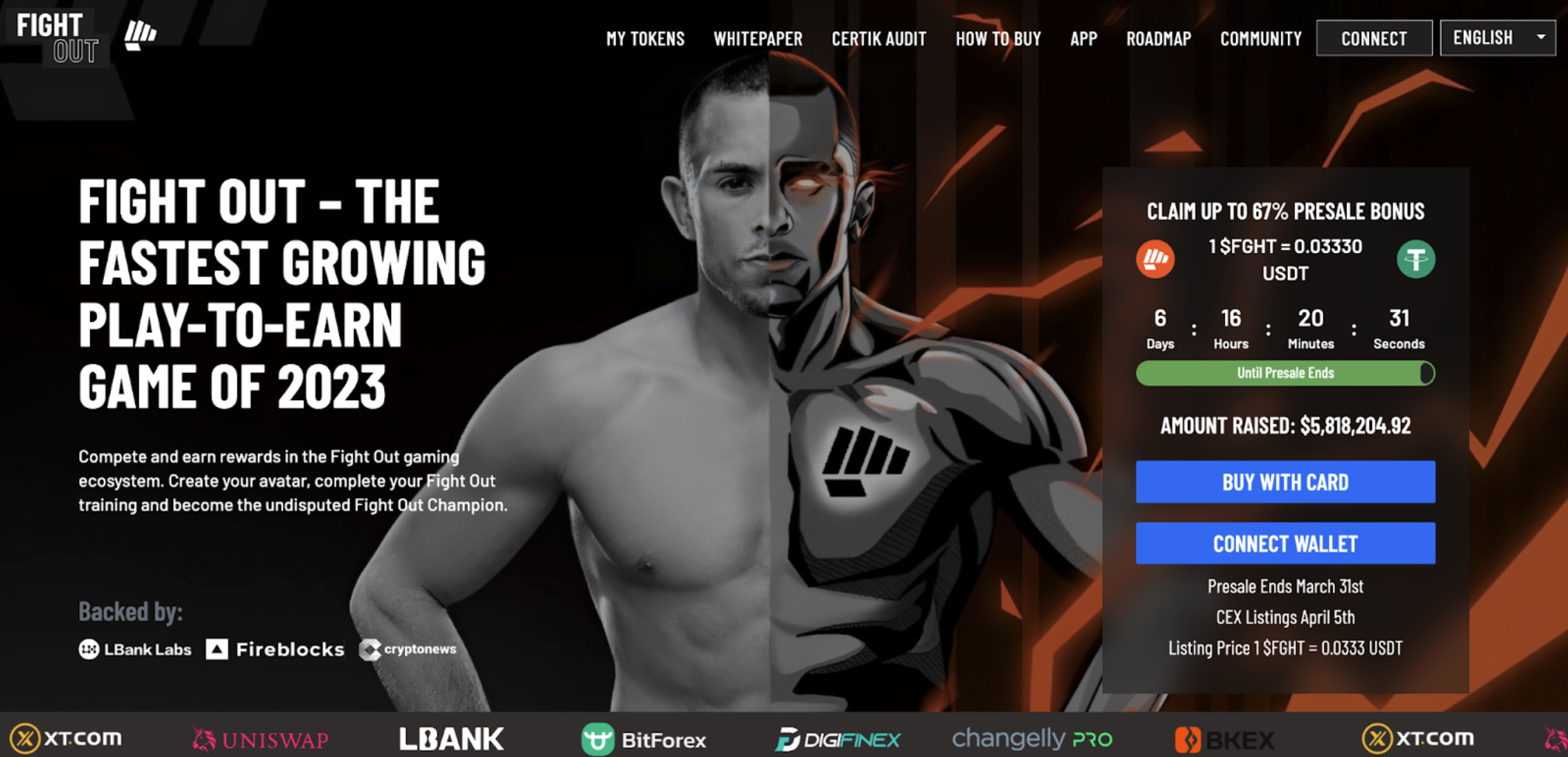 Play-to-Earn Game Fight Out Presale Ends in Less Than 7 Days, Listing in 13 Days – $5.8m Raised, Time to Buy?