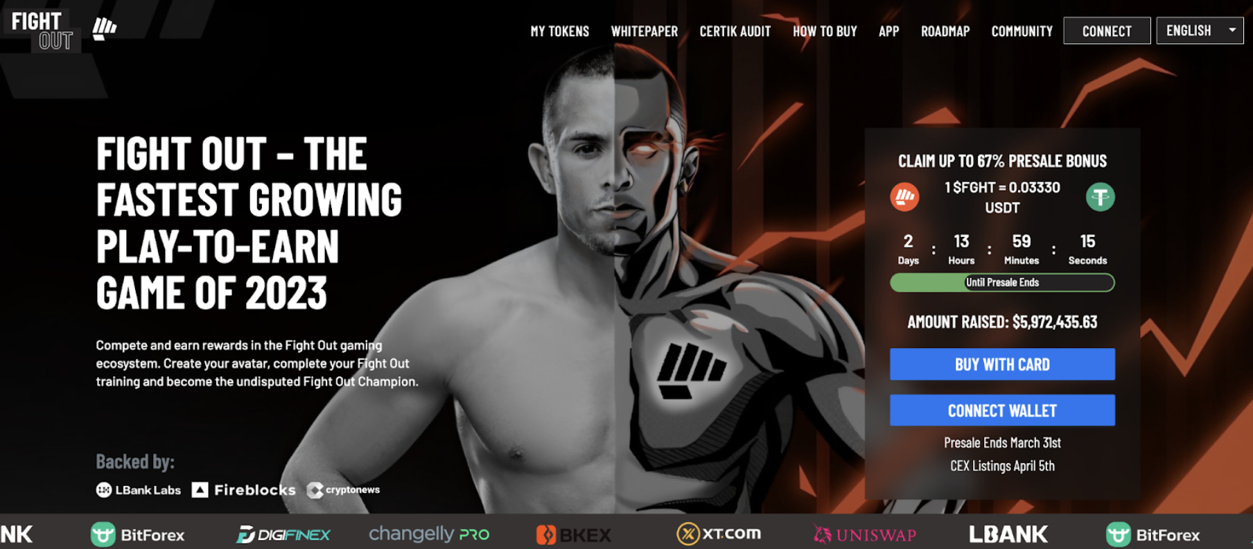 Play-to-Earn Game Fight Out Presale Ends in Less Than 72 Hours, Lists in 7 Days – $6M Raised, Secure Your Spot Now