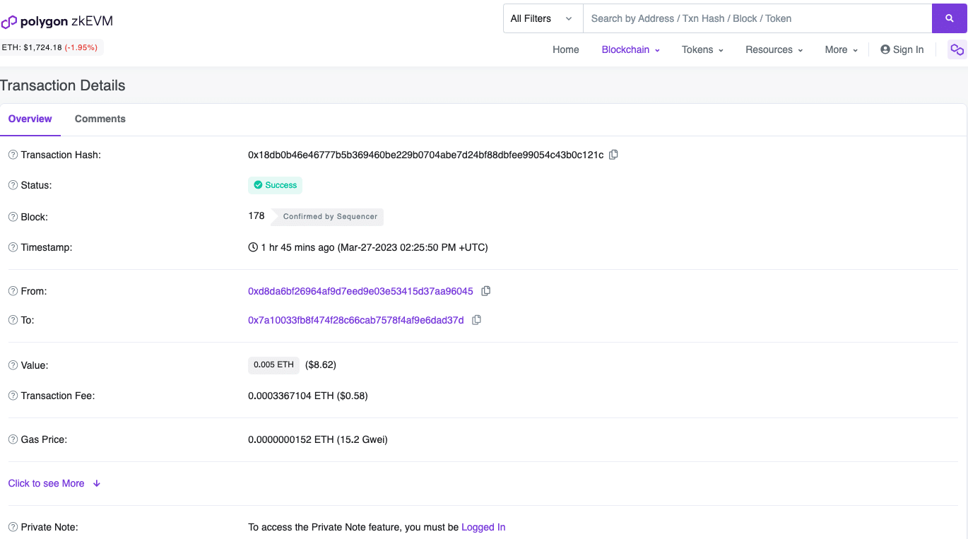 Polygon zkEVM Mainnet Beta in operation; Vitalik launches first live transaction